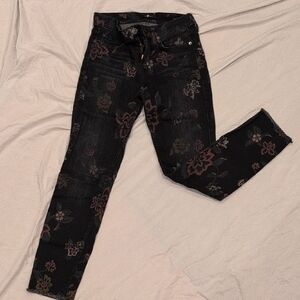 7 For All Mankind Floral Jeans